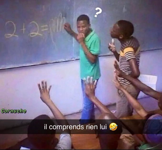 Il a rien compris lui