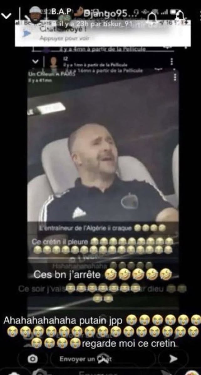 L'entraineur de l'algérie il craque, ce crétin il pleure