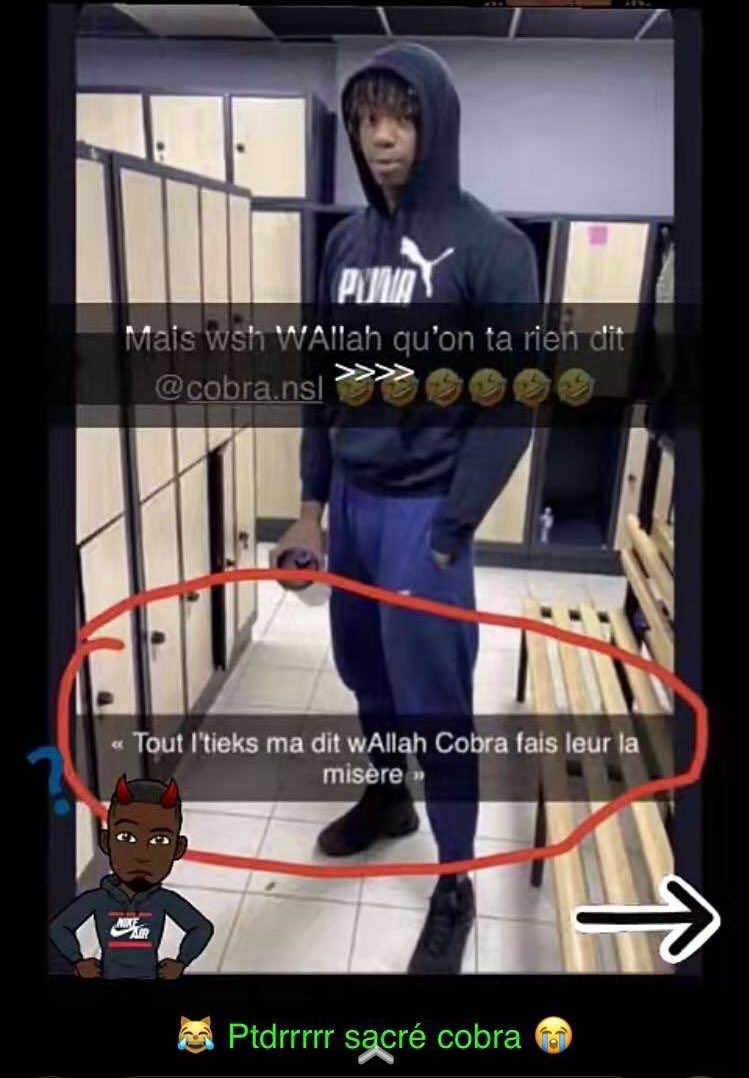 tout l'tieks le tieks m'a ma dit wAllah Cobra fais leur la misère