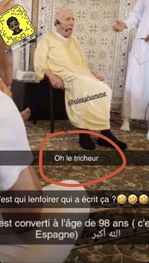 Il s'est converti à 98 ans le tricheur d chrétien musulman juifans les temps additionnels