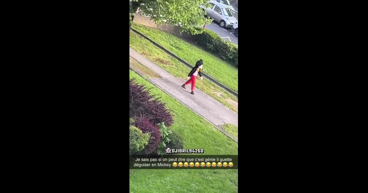 Guetteur déguisé en mickey