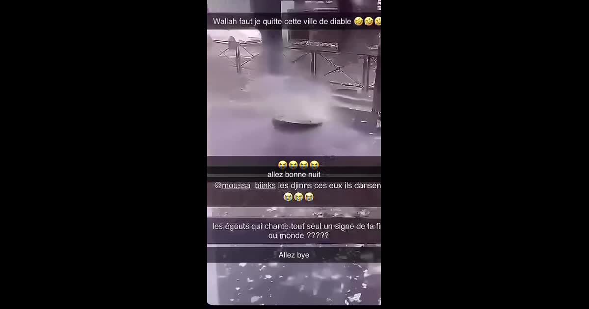 Bouches d'égouts qui chantent toute seule tempête