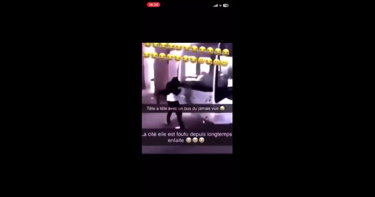 bagarre contre un bus