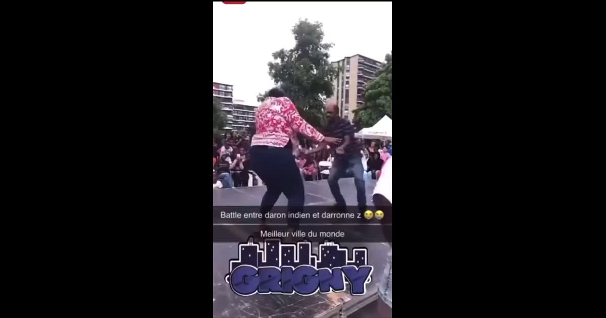 Battle de danse entre un daron indien et une darone congolaise grigny